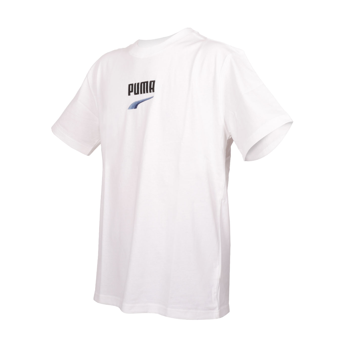 PUMA 男款流行系列Downtown Logo短袖T恤  53824852 - 白黑藍