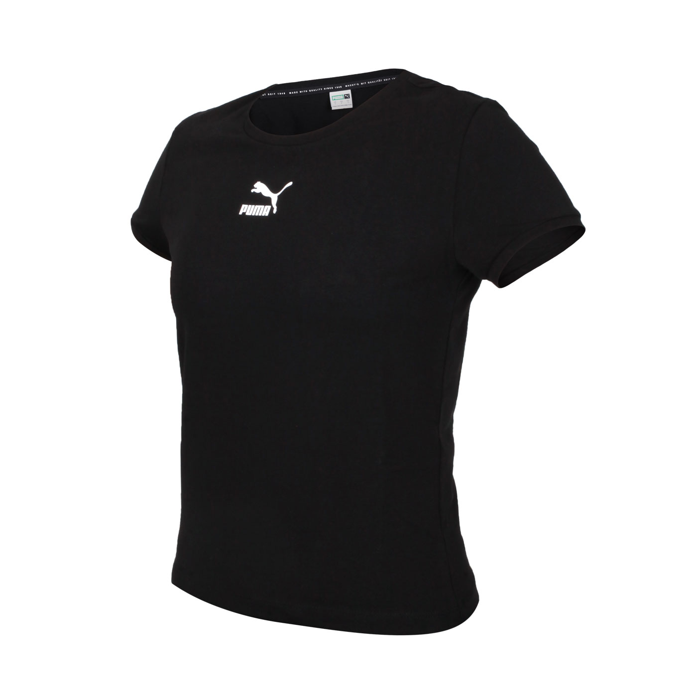 PUMA 女款基本系列Classics貼身短袖T恤 59957751 - 黑白