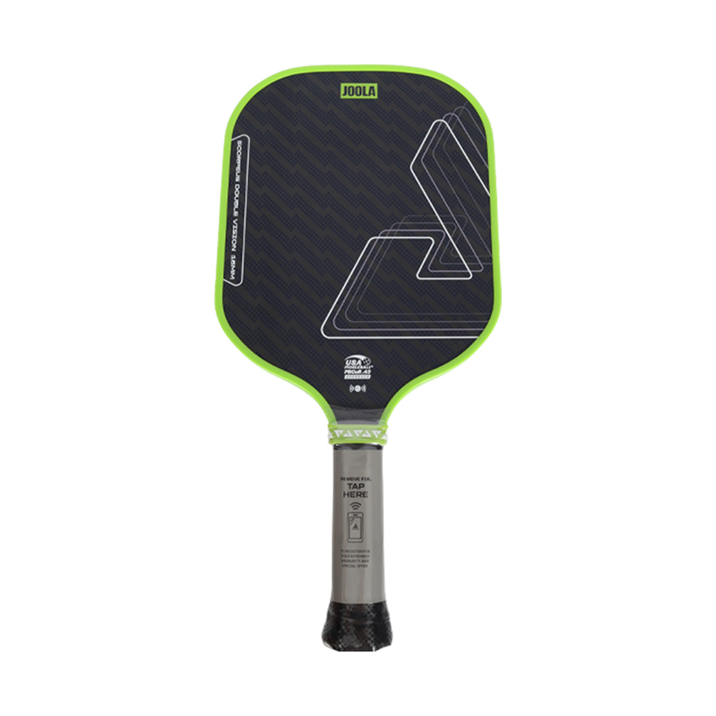 JOOLA SCORPEUS DOUBLE VISION 16MM匹克球拍  600396 - 黑灰果綠白