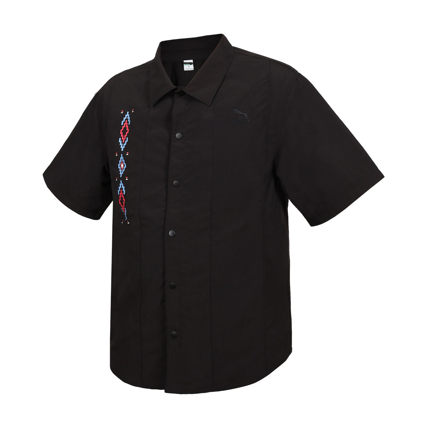 PUMA 男女款流行系列Prairie Resort短袖襯衫  62686701 - 黑