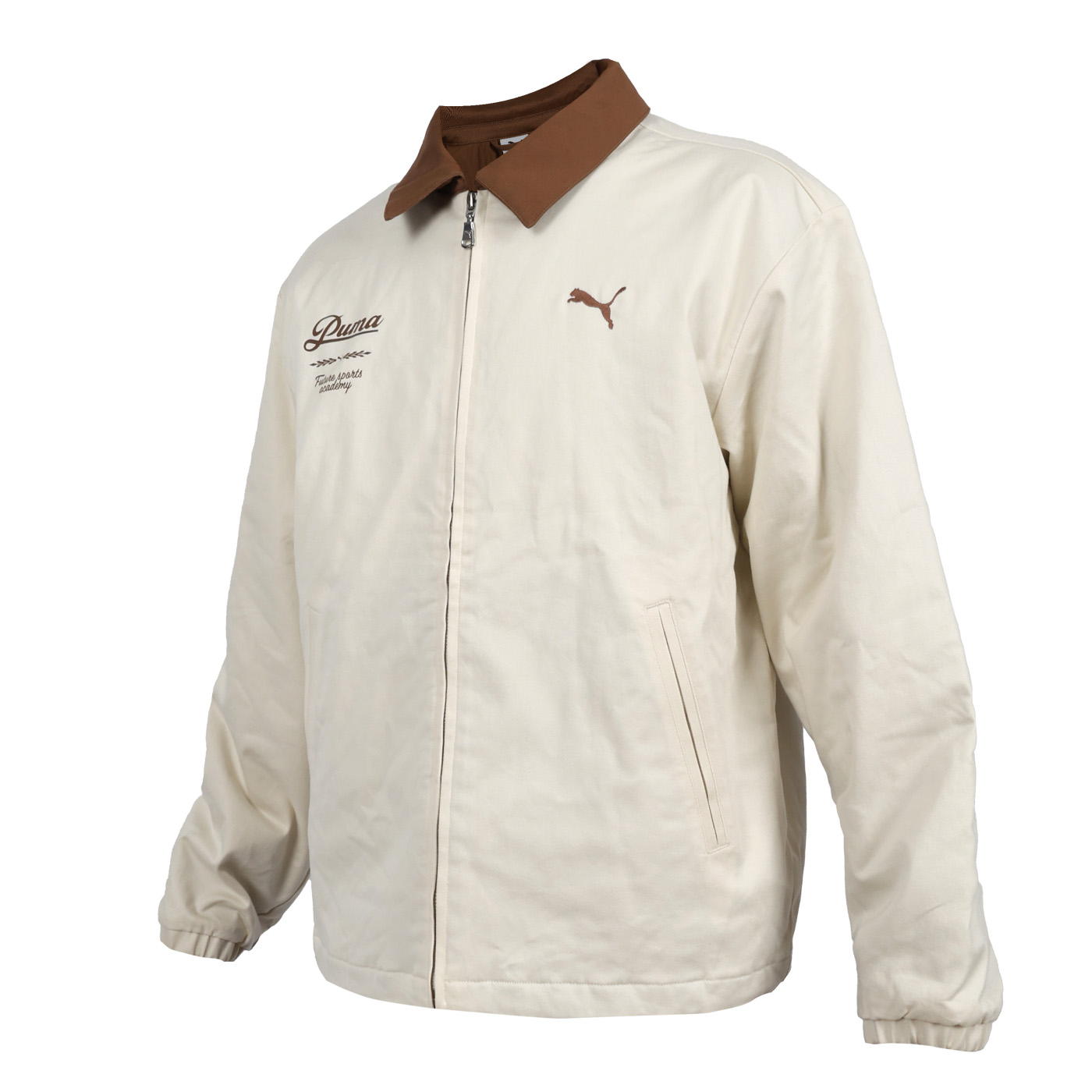 PUMA 男女款流行系列鋪棉外套  63572387 - 米白咖啡