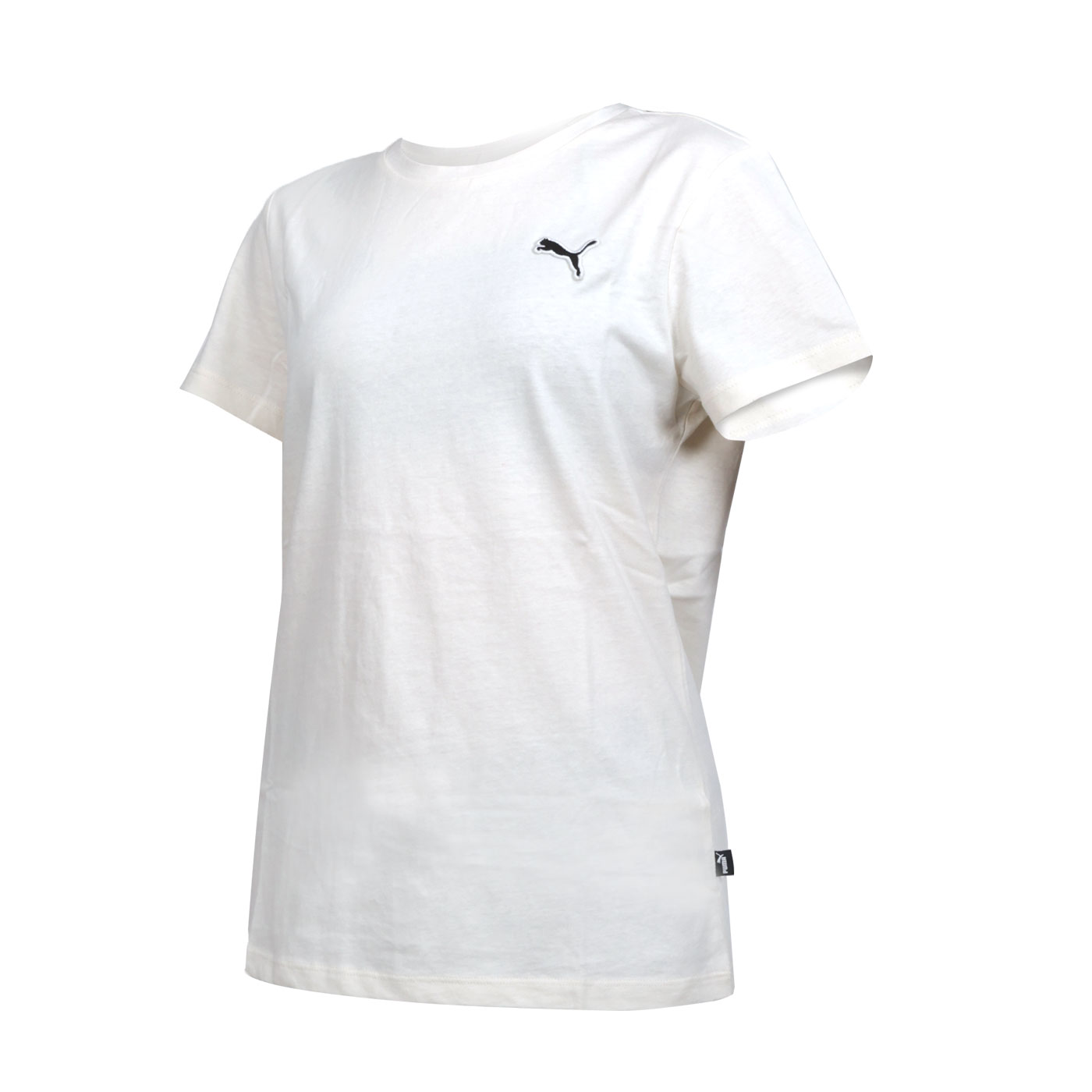 PUMA 女款基本系列Better ESS織標短袖T恤  67598699 - 米白黑