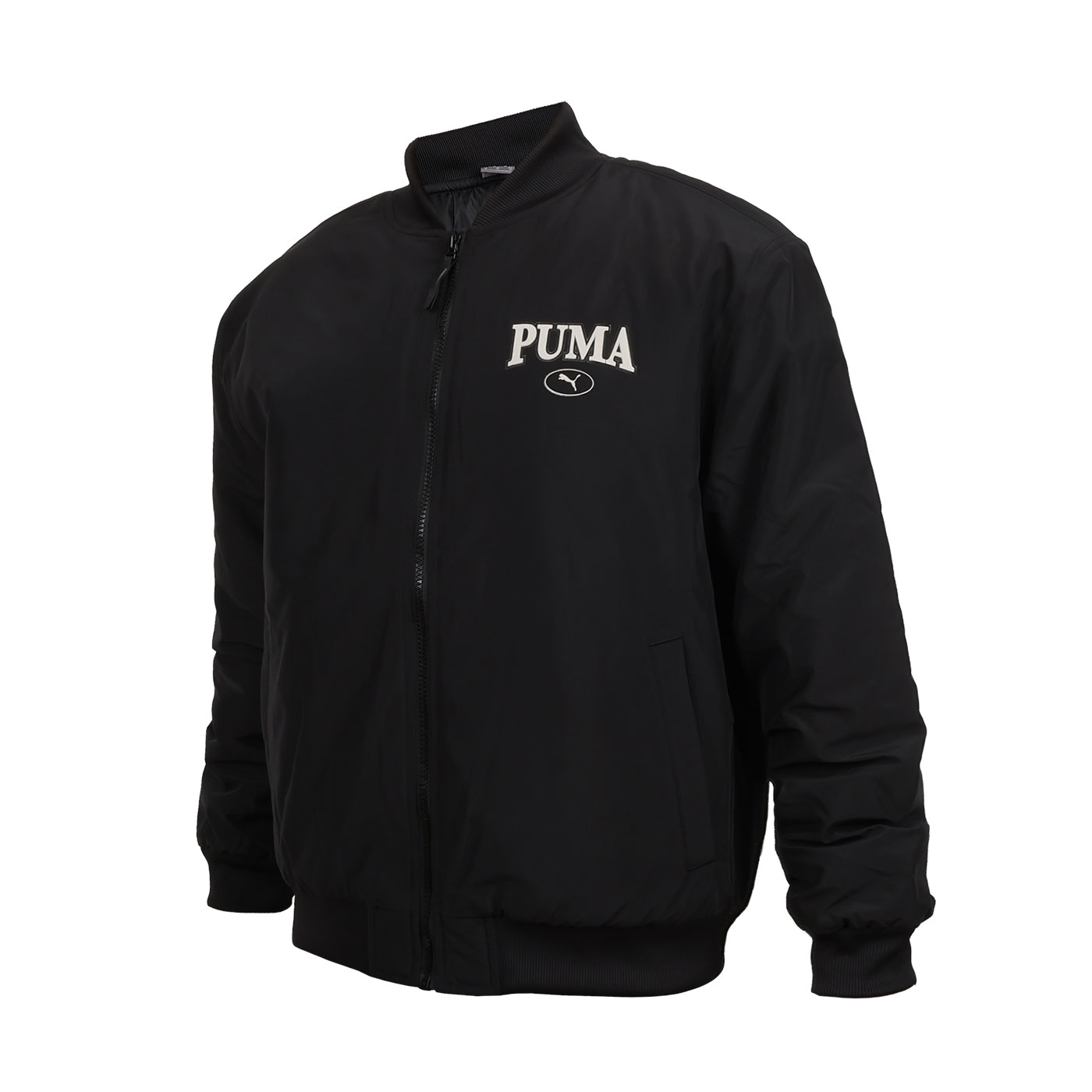 PUMA 男款基本系列Puma Squad棒球外套  68000801 - 黑淺灰