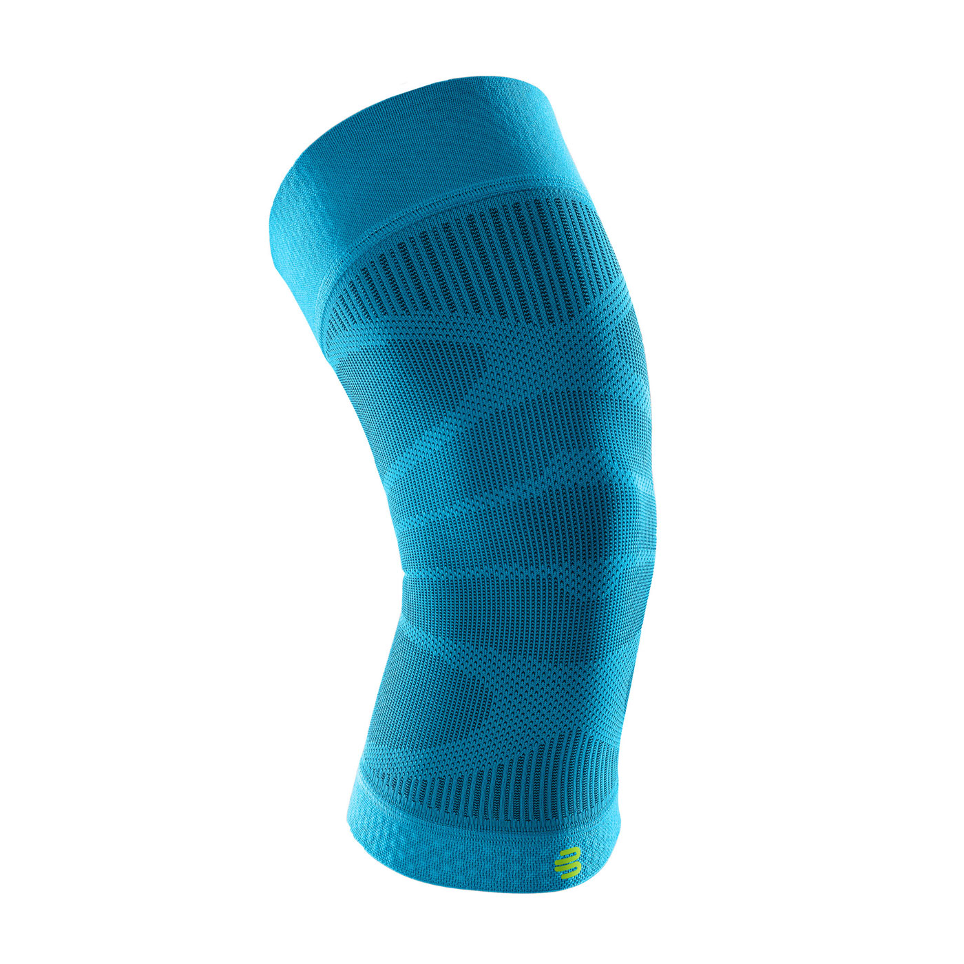 BAUERFEIND保爾範 專業運動壓縮護膝束套 70000363 - 水藍螢光綠