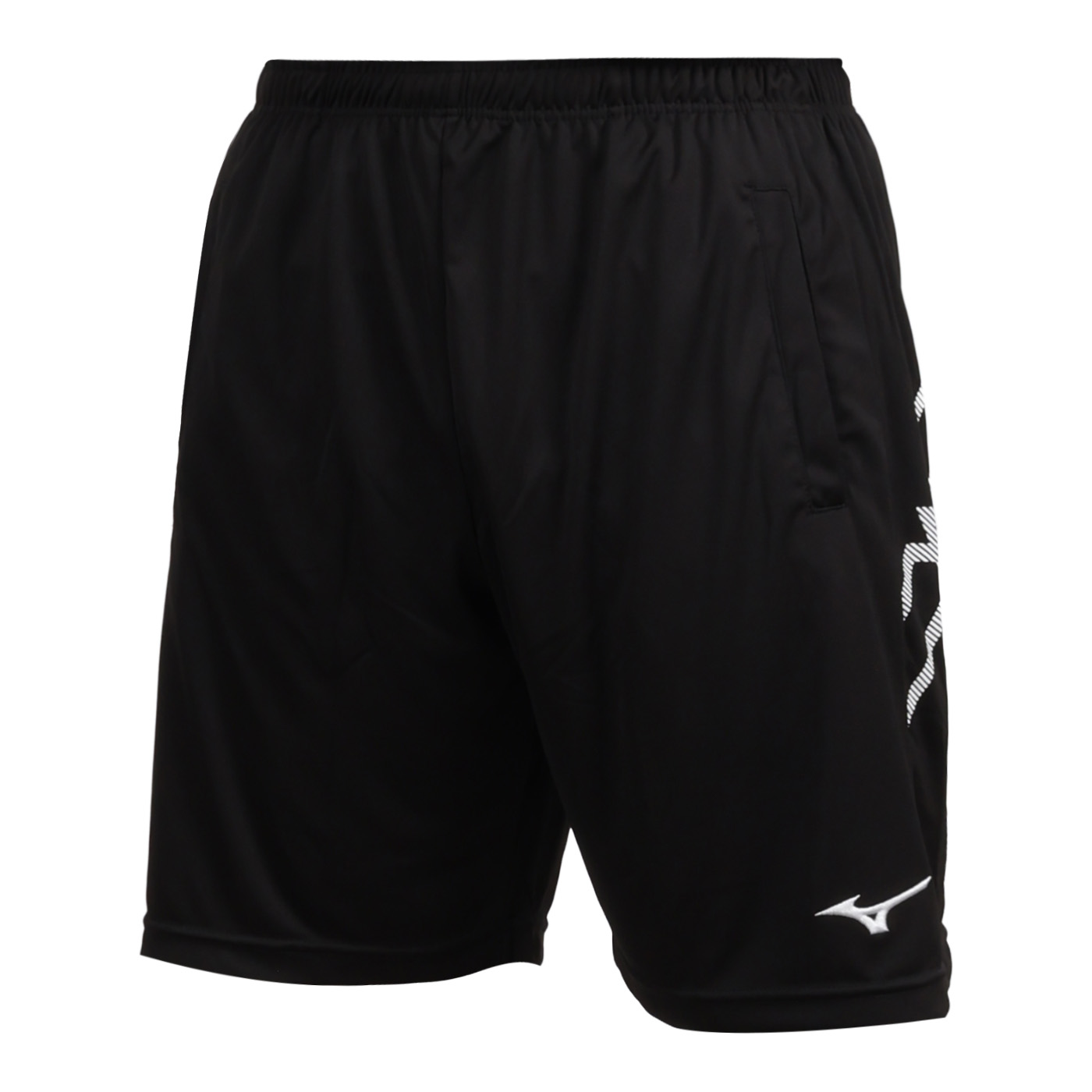 MIZUNO 男款羽球短褲  72TBD55190 - 黑白