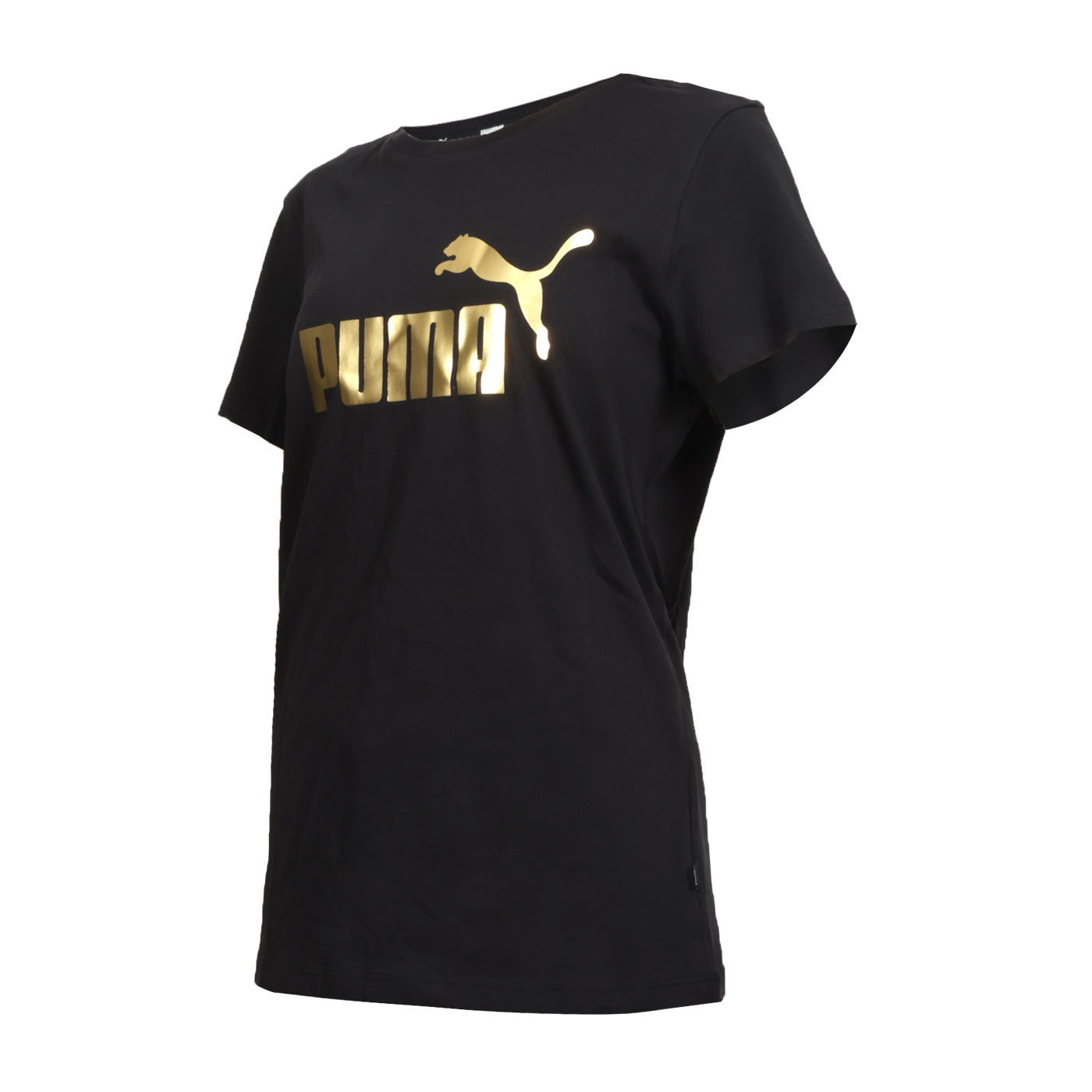 PUMA 女款基本系列ESS+ Metallic短袖T恤  84830301 - 黑金