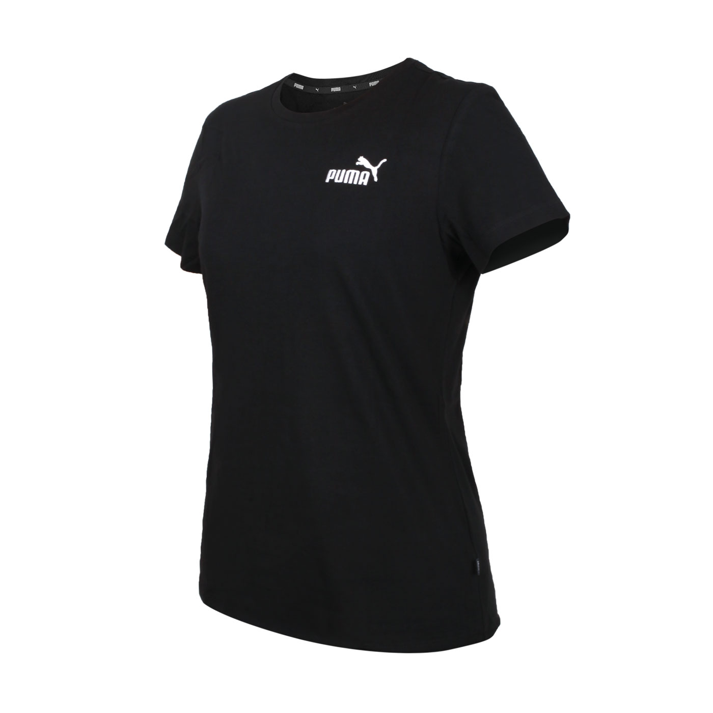 PUMA 女款基本系列ESS+刺繡短袖T恤 84833101 - 黑白