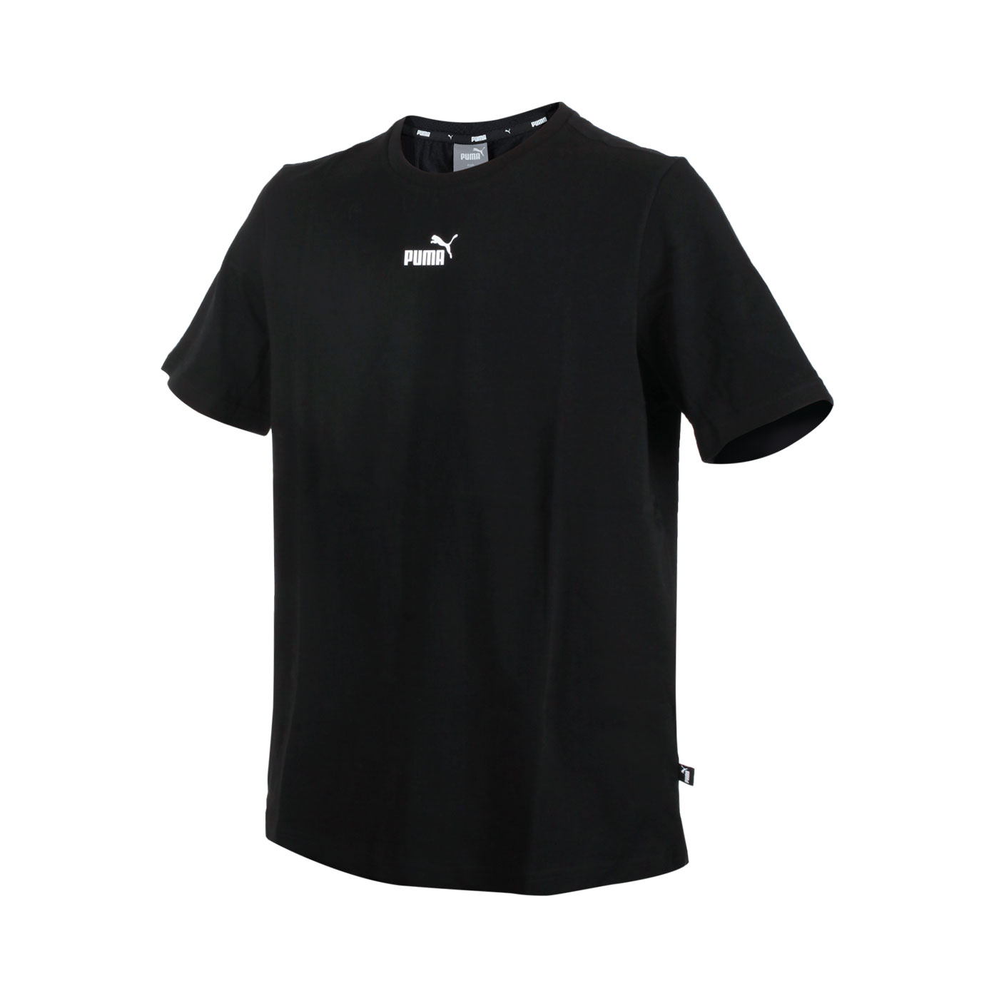 PUMA 男款基本系列Logo短袖T恤 84938801 - 黑白