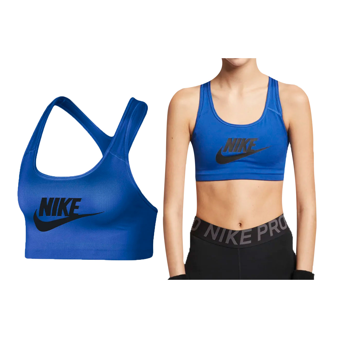 NIKE 女款運動內衣  899371010 - 藍黑