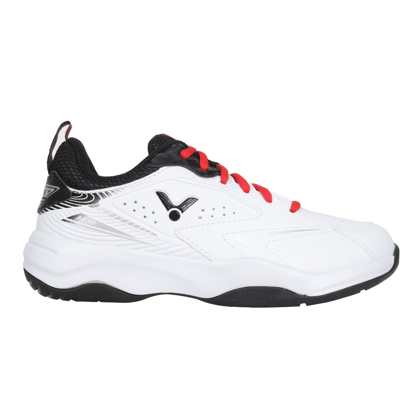 VICTOR 男女款專業羽球鞋-4E  A230-AC - 白黑紅