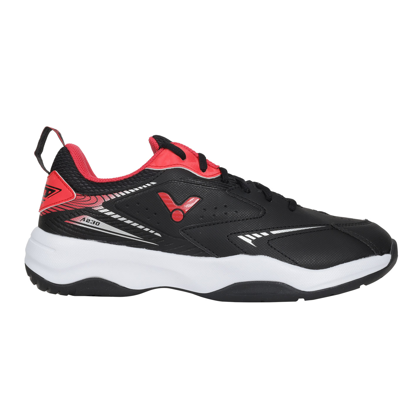 VICTOR 男款專業羽球鞋-4E  A230-CD - 黑紅銀