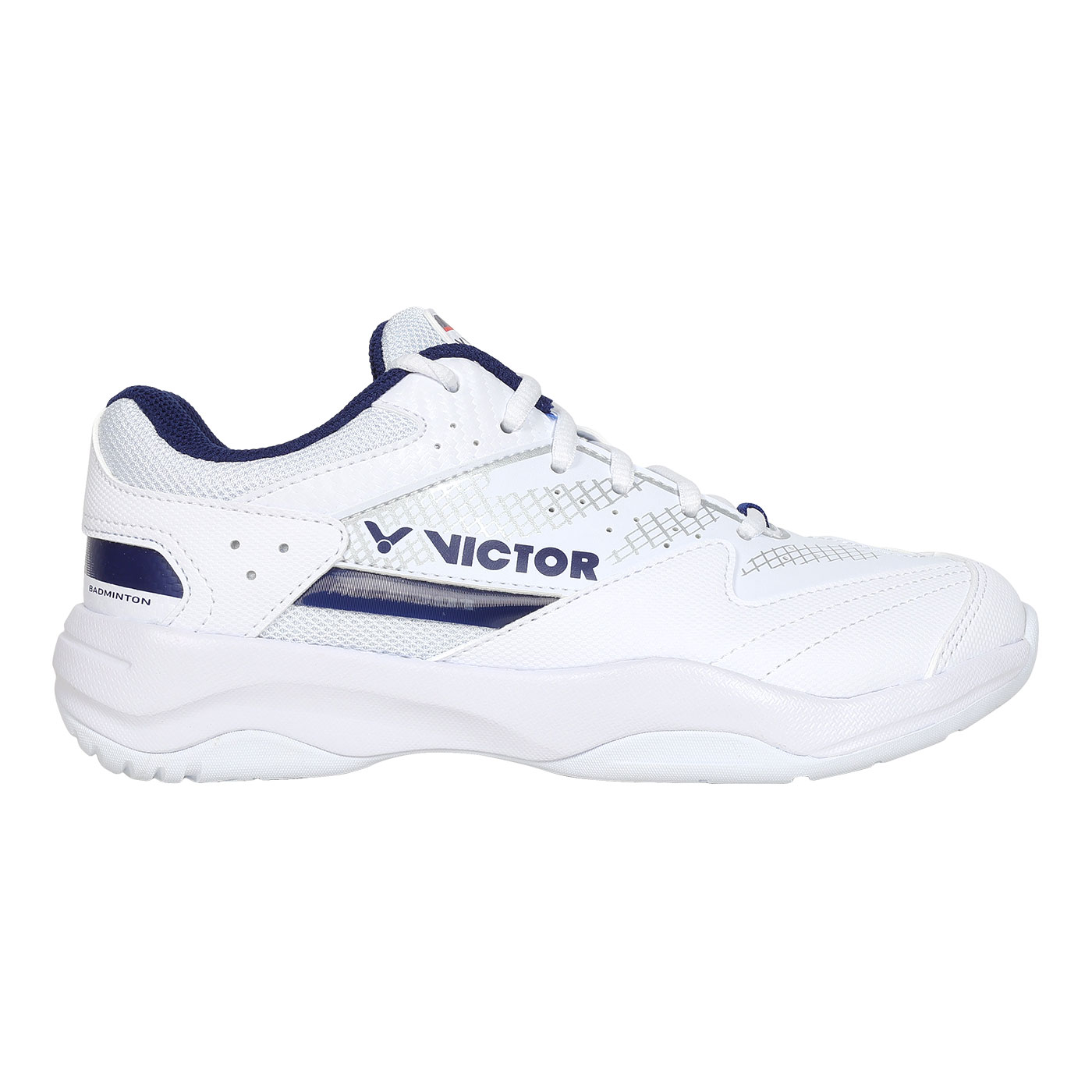 VICTOR 男女款專業羽球鞋-4E  A301-AB - 白丈青銀