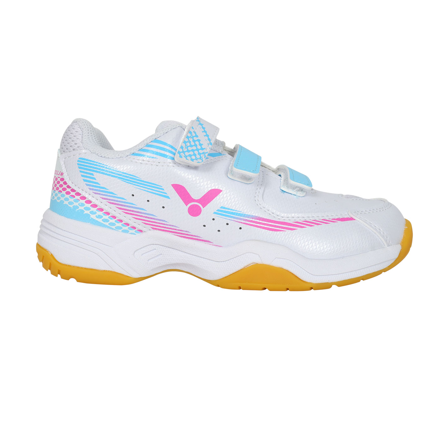 VICTOR 兒童專業羽球鞋  A311JR-AM - 白水藍粉