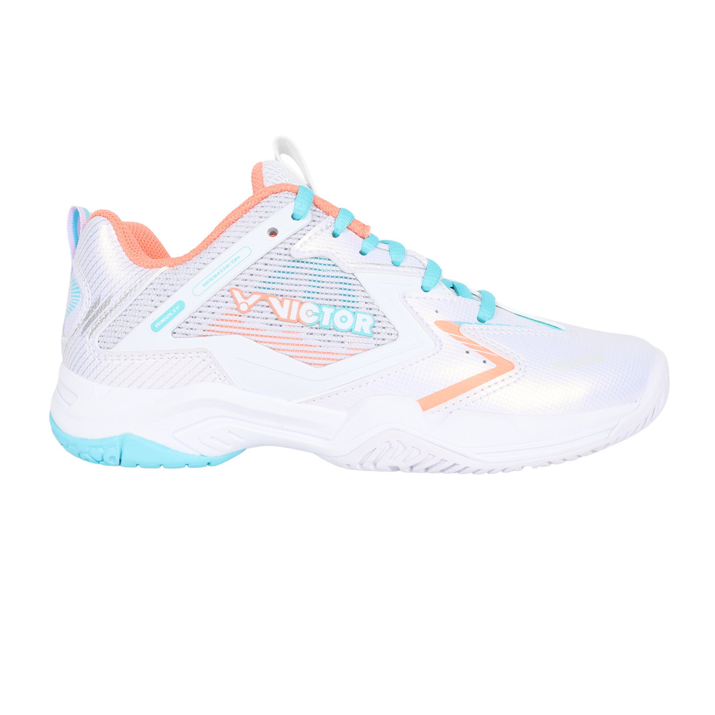 VICTOR 女款羽球鞋  A362LTF-AR - 白湖水綠橘