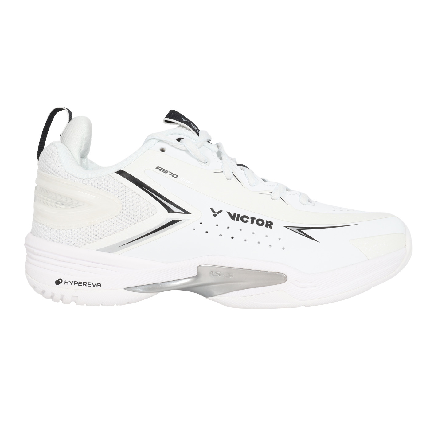 VICTOR 男女款專業羽球鞋-4E  A970cHP-A - 白黑灰