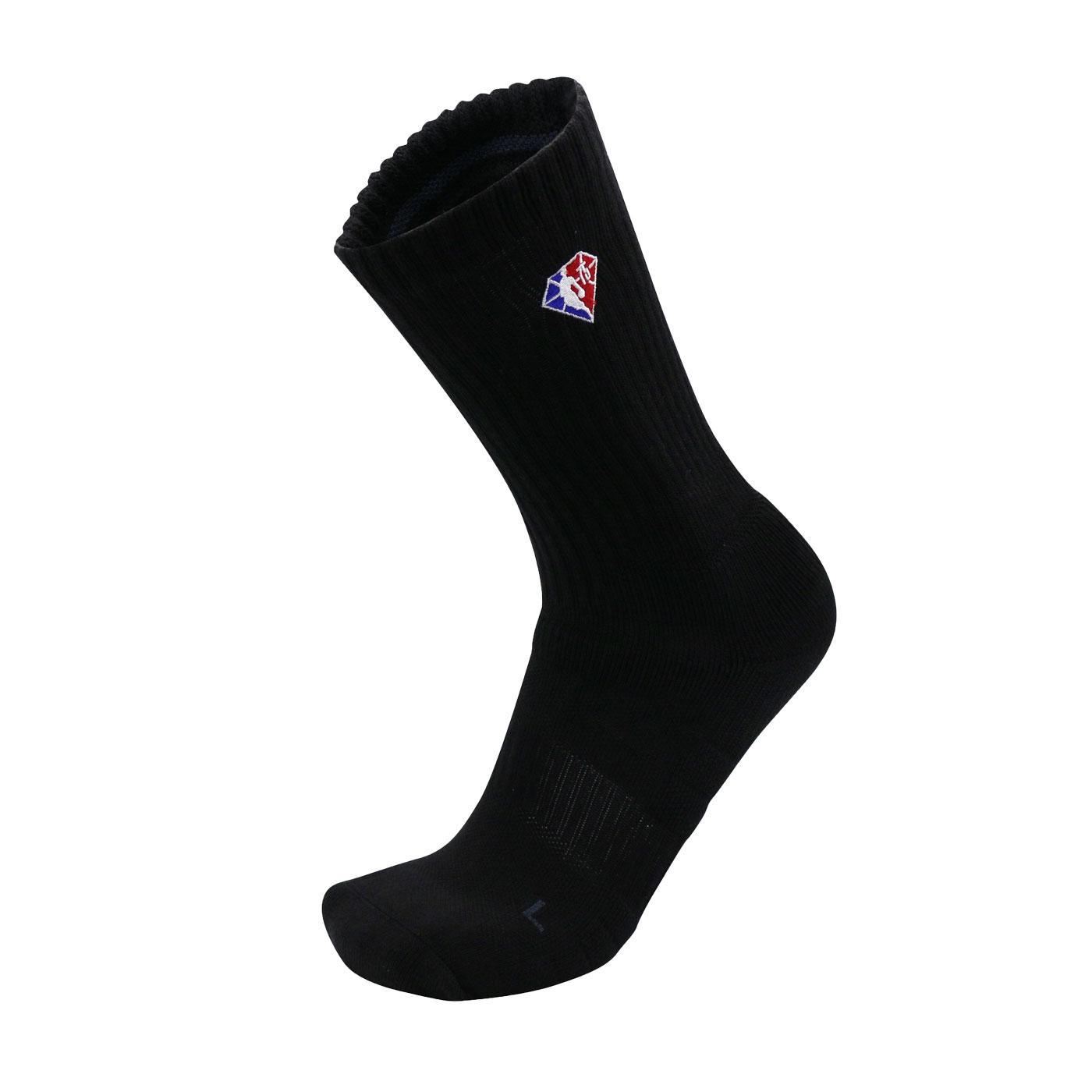 NBA 專業籃球襪-75TH AD0515-1 - 黑藍紅白
