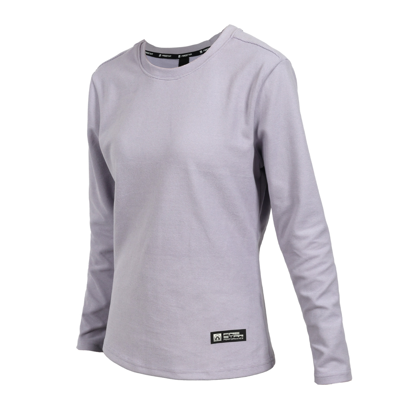 FIRESTAR 女款彈性保暖長袖圓領T恤  AL506-73 - 粉紫