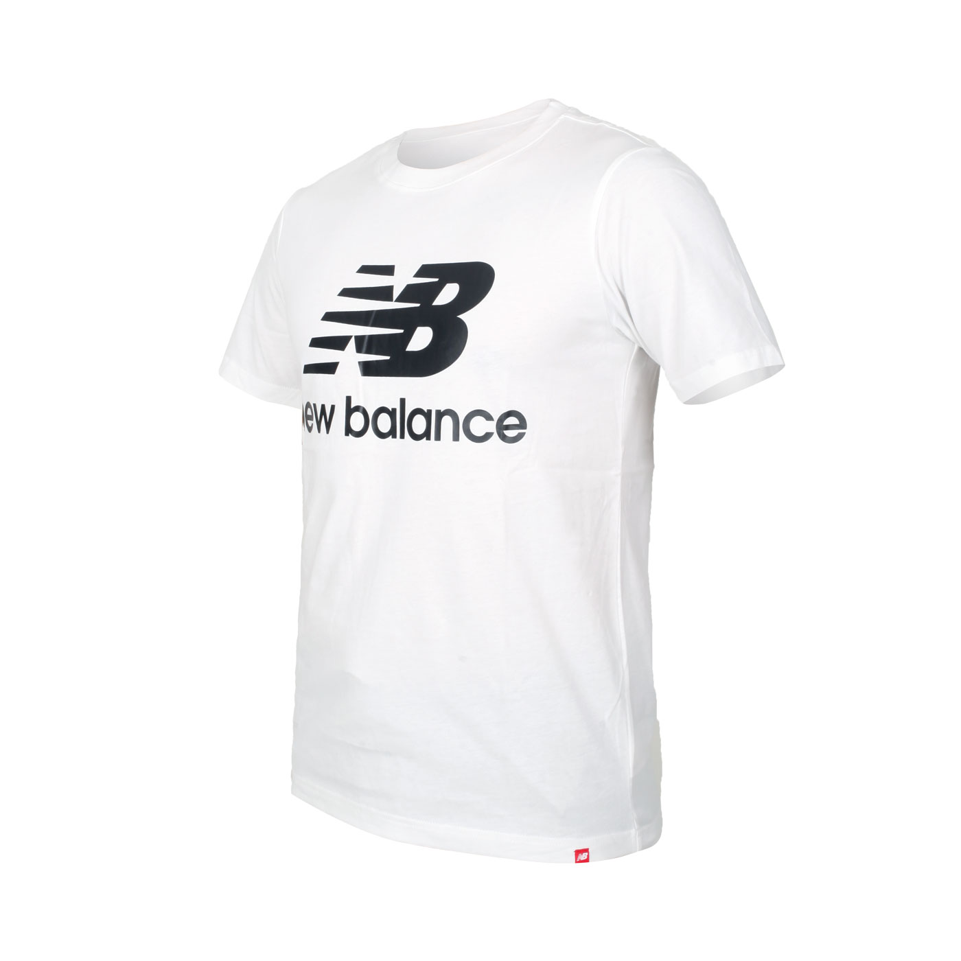 NEW BALANCE 男款短袖T恤 AMT01575WT - 白黑