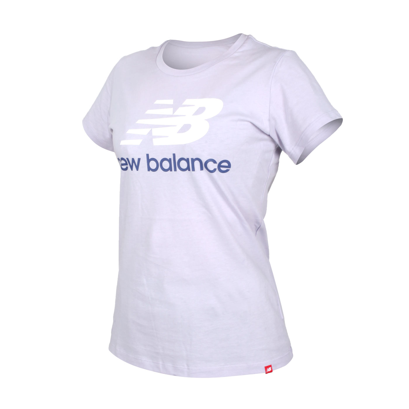 NEW BALANCE 女款短袖T恤 AWT91546GRV - 紫白藍