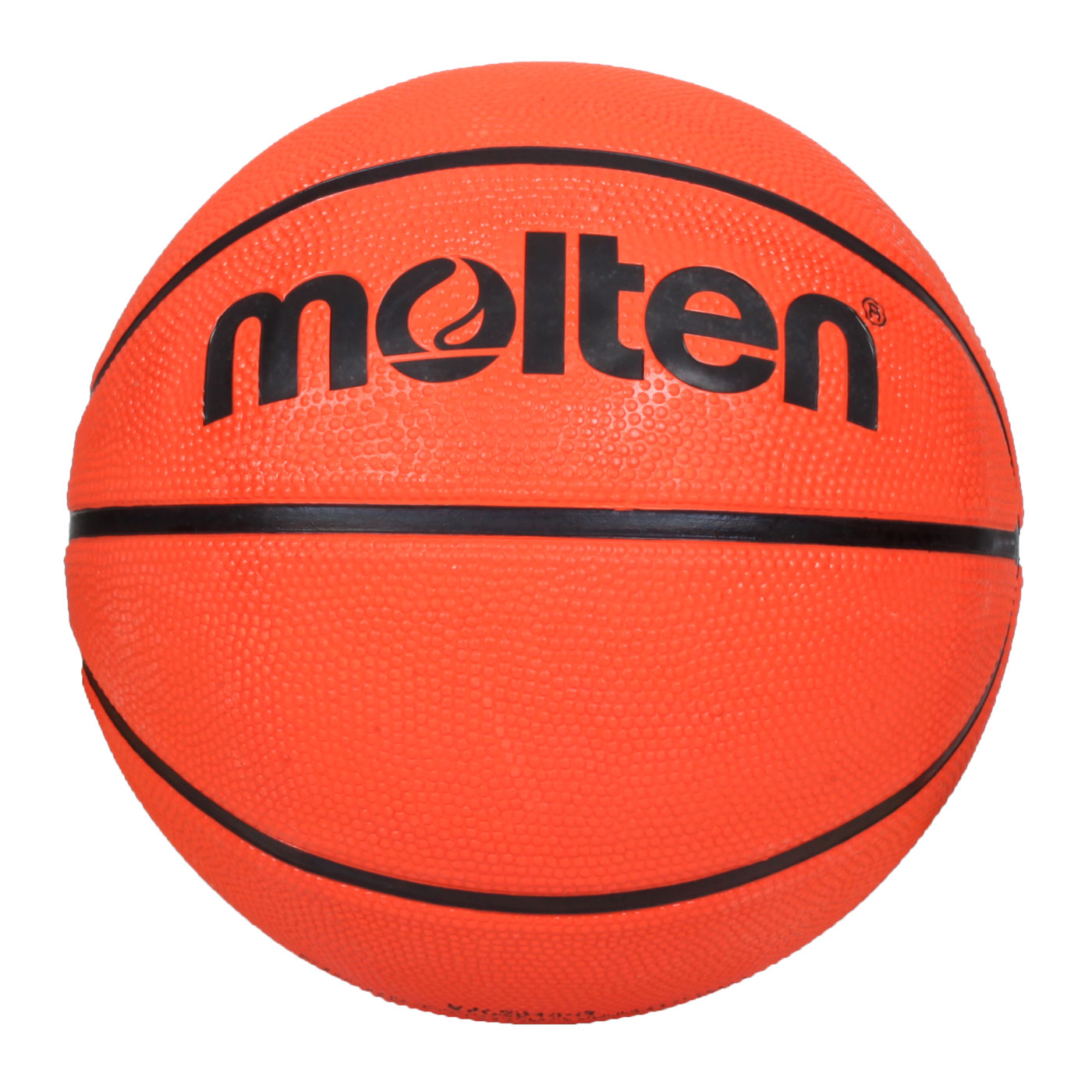 Molten 8片深溝橡膠7號籃球 B7C2010-O - 亮橘黑