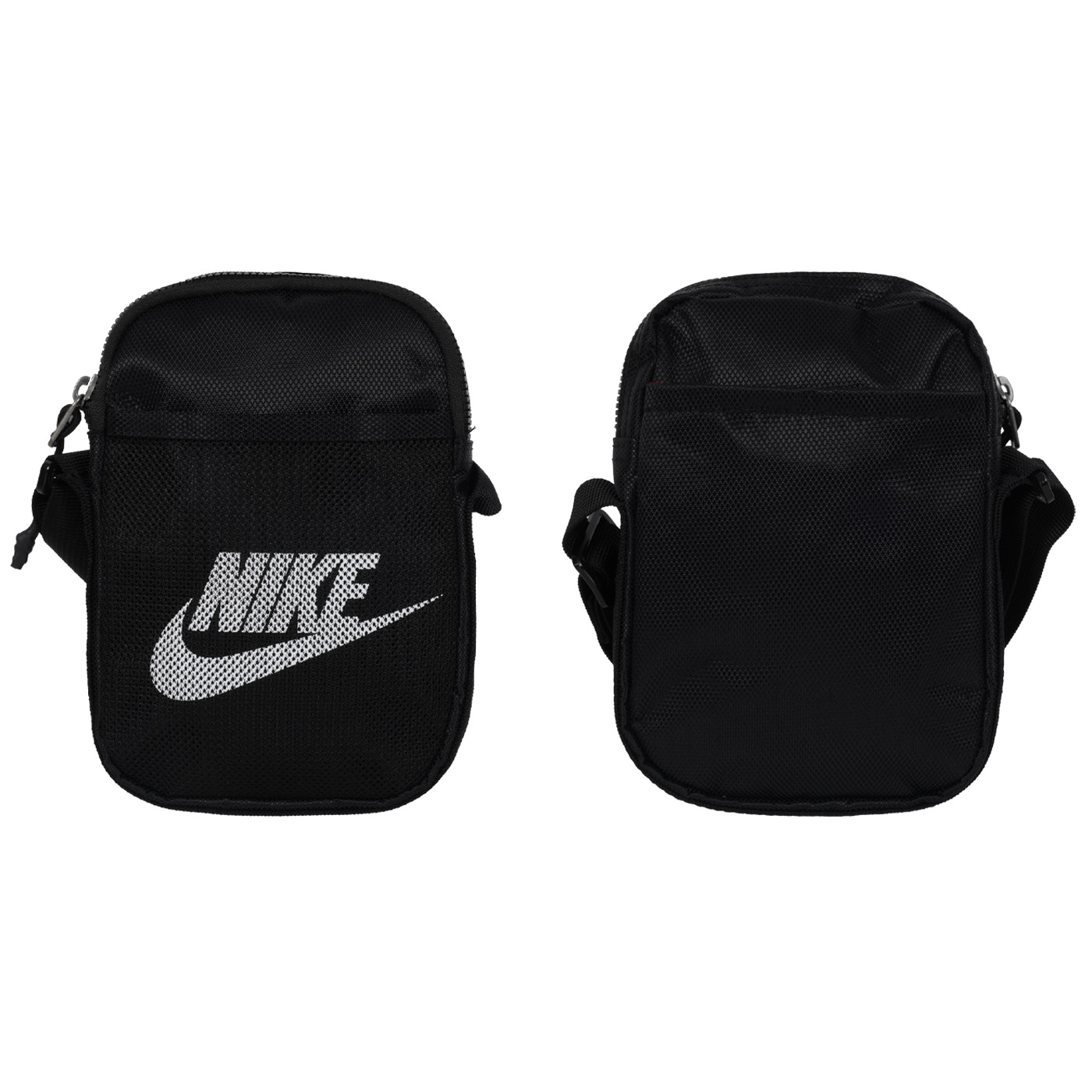 NIKE 小側背包  BA5871-010 - 黑白