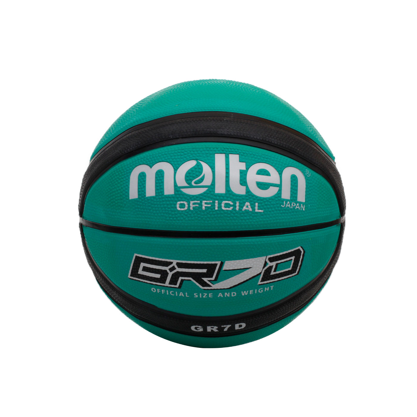 Molten 12片橡膠深溝籃球 BGR7D - 綠黑