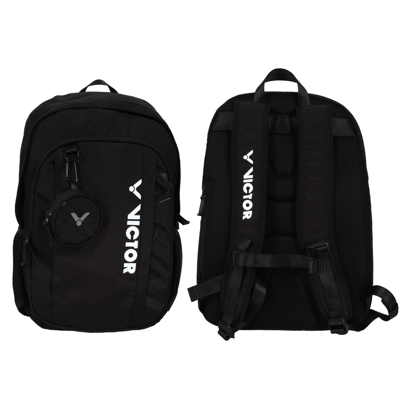 VICTOR 後背包(附零錢包)  BR5053C - 黑白