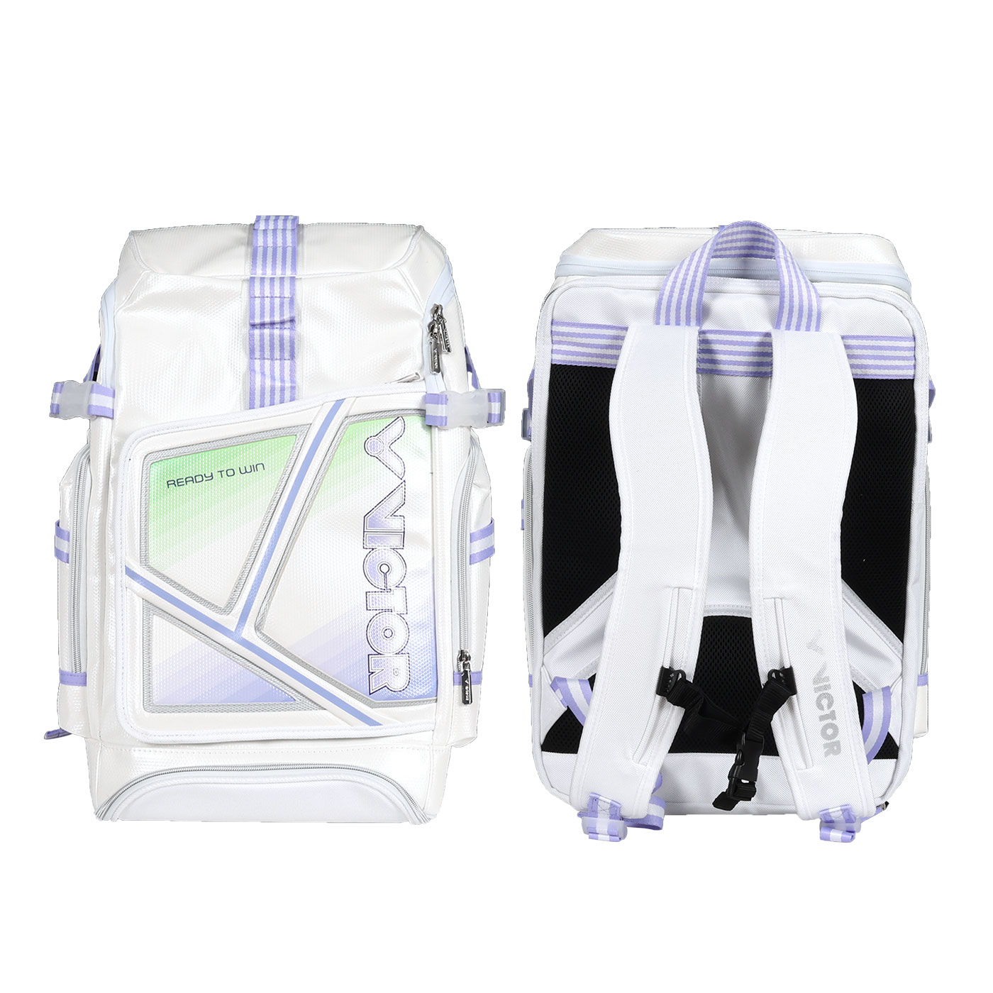 VICTOR 後背包  BR9016AJ - 白紫綠