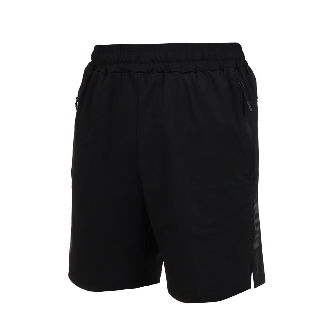 FIRESTAR 男款冰感彈性跑步短褲  C6015-10 - 黑炫彩