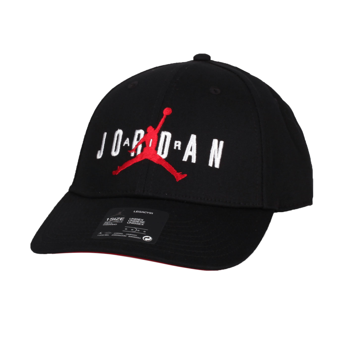 NIKE JORDAN運動帽 CK1248-010 - 黑紅白