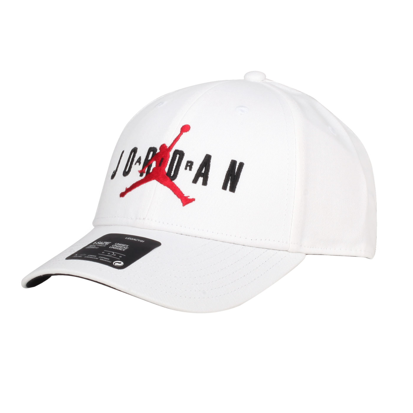 NIKE JORDAN運動帽 CK1248-010 - 白紅黑