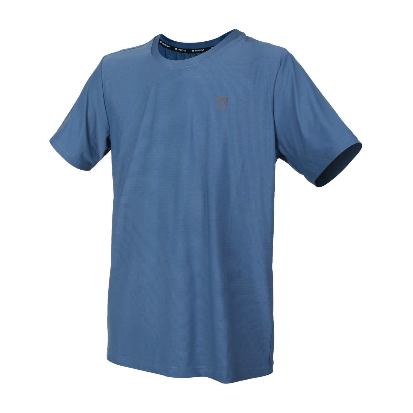 FIRESTAR 男款彈性圓領短袖T恤 D2032-98 - 靛藍灰
