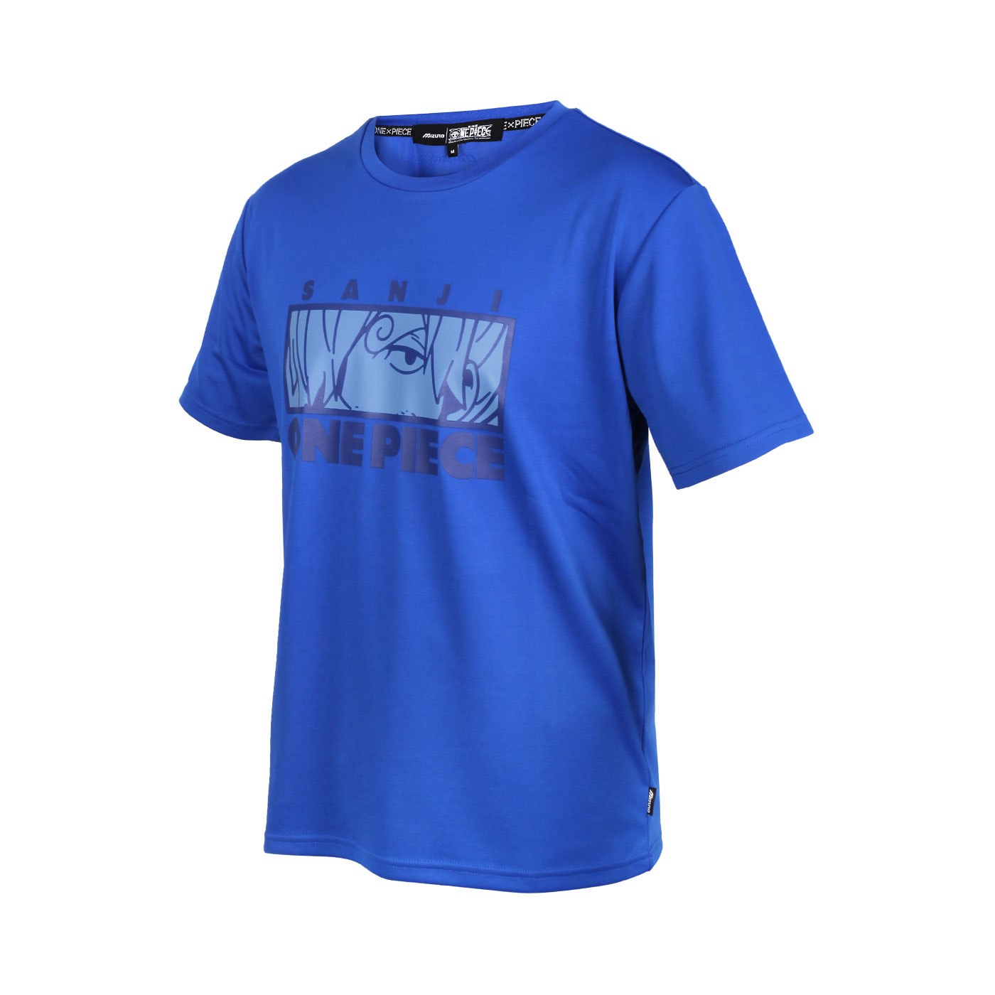 MIZUNO 特定-男款短袖T恤-香吉士款(海賊王聯名款) D2TA150222 - 藍水藍