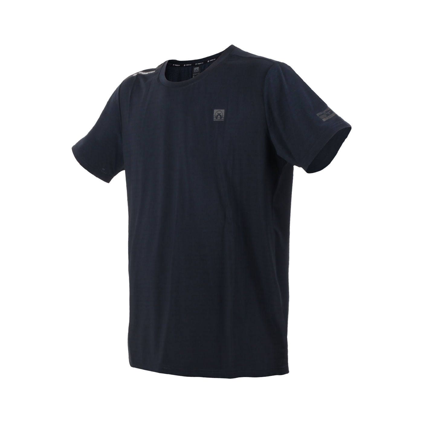 FIRESTAR 男款彈性圓領短袖T恤  D3233-98 - 麻花墨藍黑