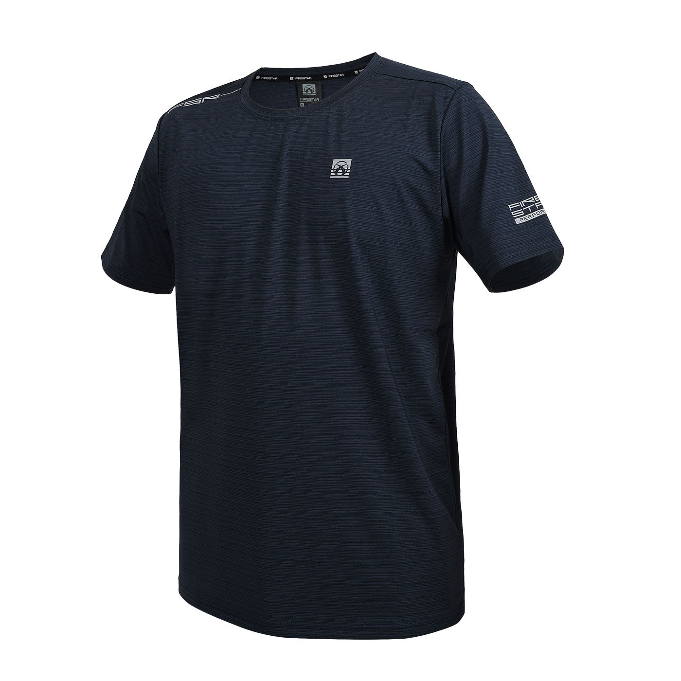 FIRESTAR 男款冰感圓領短袖T恤  D4630-93 - 丈青條紋
