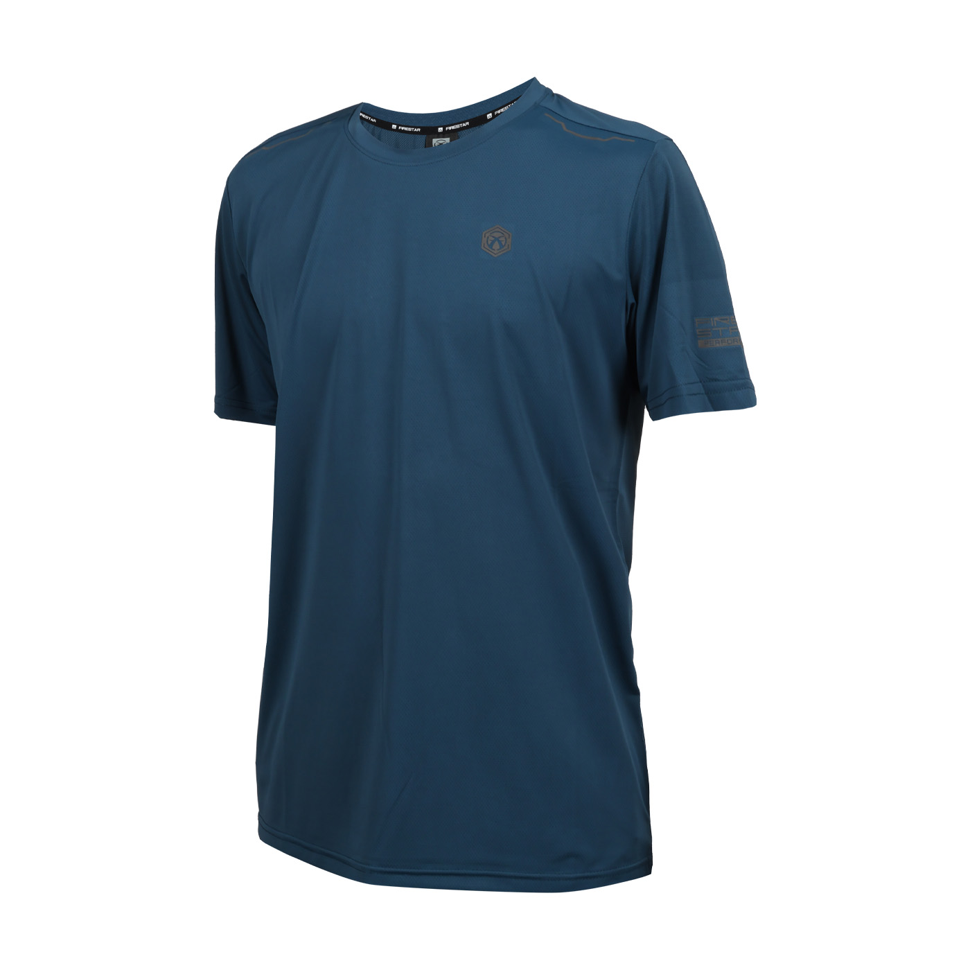 FIRESTAR 男款彈性短袖圓領T恤  D6030-98 - 墨藍灰
