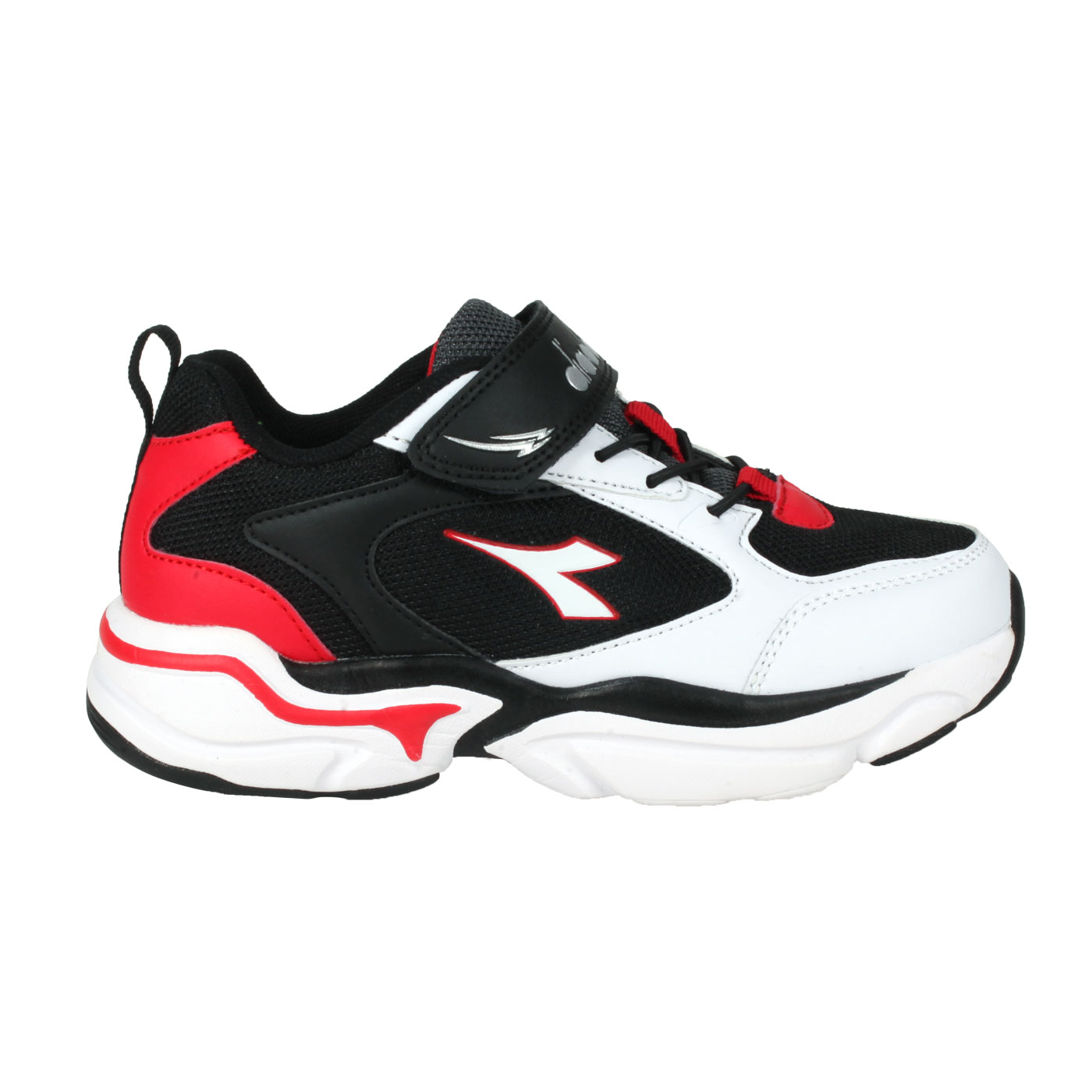 DIADORA 中童運動生活時尚鞋-超寬楦 DA11068 - 白黑紅