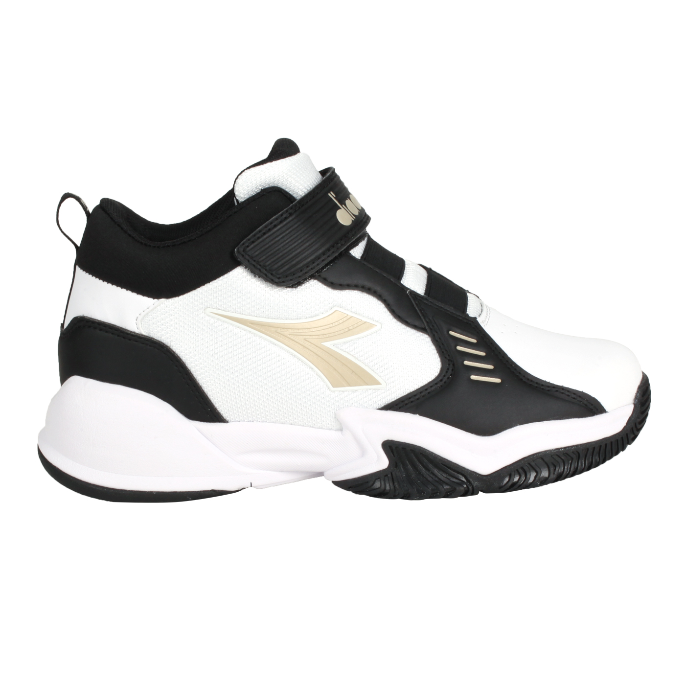 DIADORA 大童專業籃球鞋-超寬楦 DA11100 - 白黑淺棕