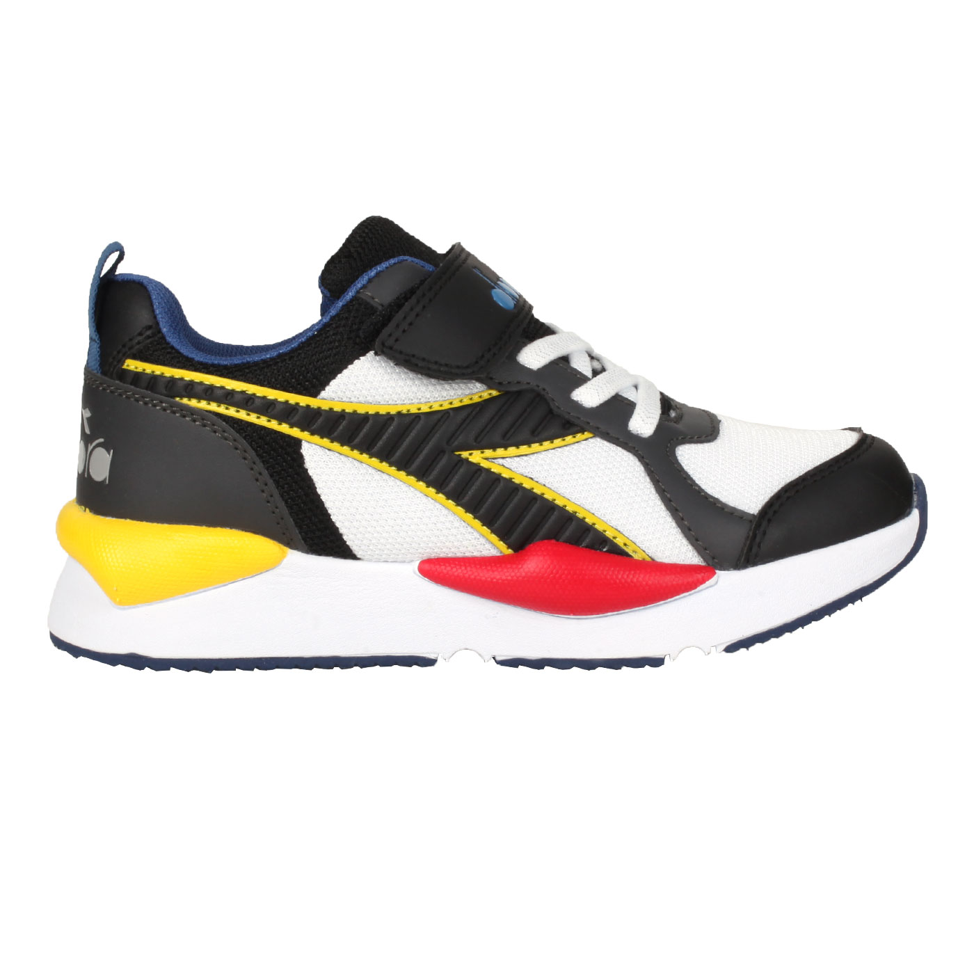 DIADORA 中童生活時尚運動鞋-超寬楦 DA13069 - 白黑紅黃藍
