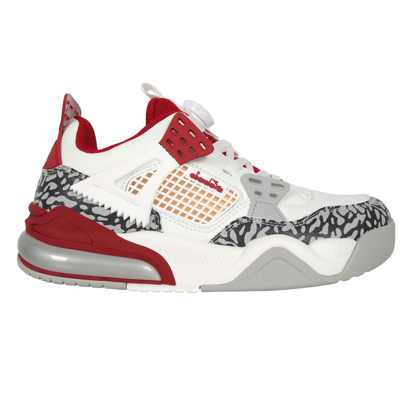 DIADORA 大童陸戰隊轉扣籃球鞋-超寬楦  DA13515 - 白酒紅灰黑