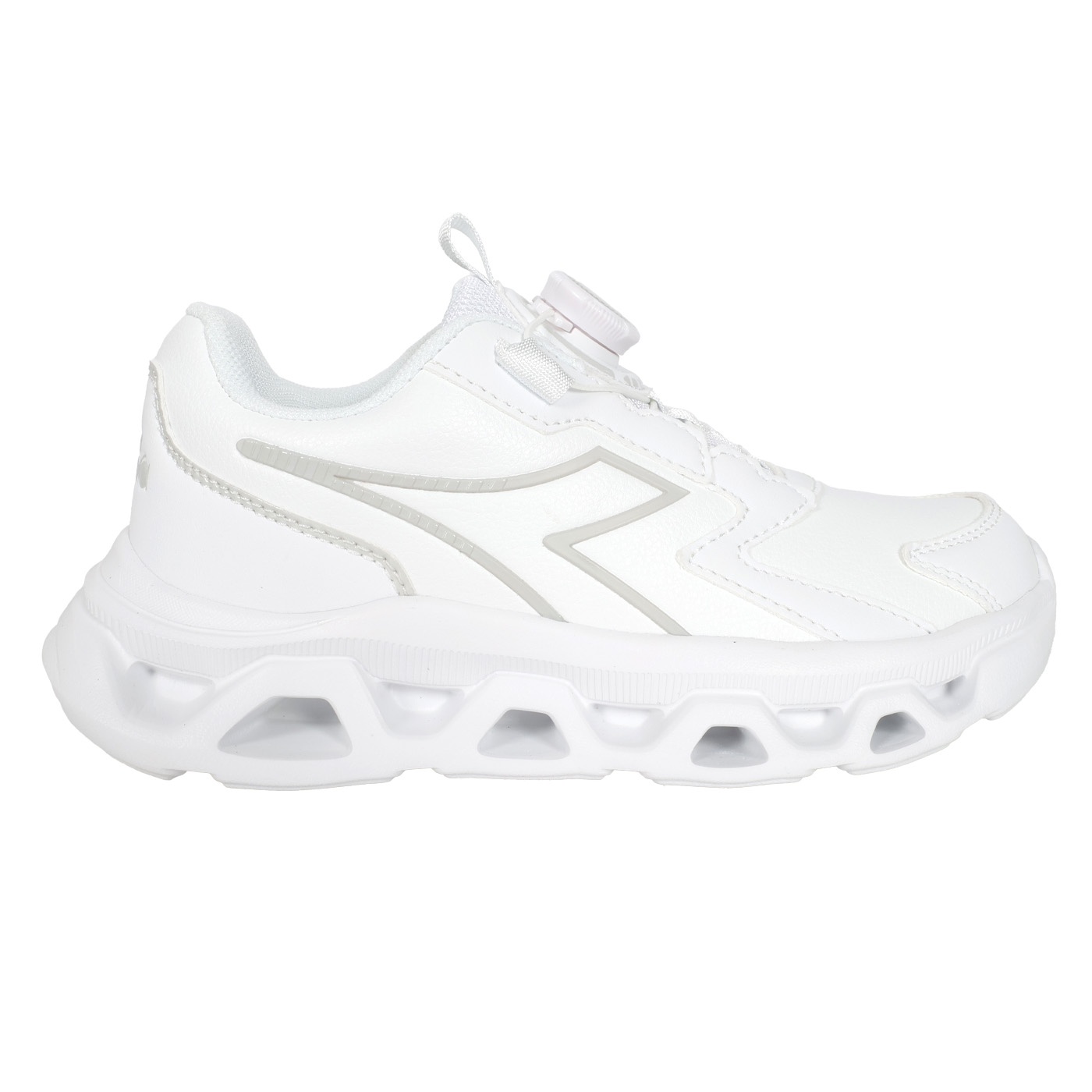 DIADORA 中大童雲速時尚運動鞋-超寬楦  DA1611021 - 白灰