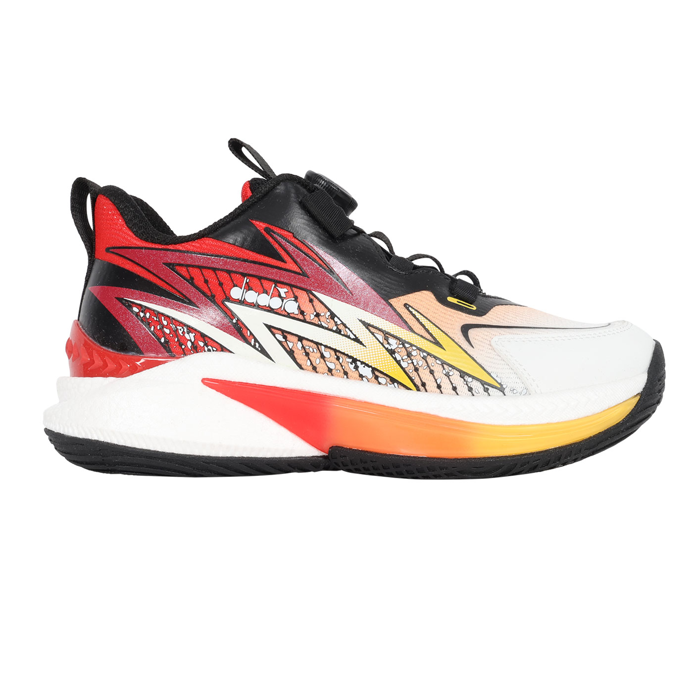 DIADORA 大童雷神THOR3.0籃球鞋-超寬楦  DA1611083 - 紅白黑橘黃