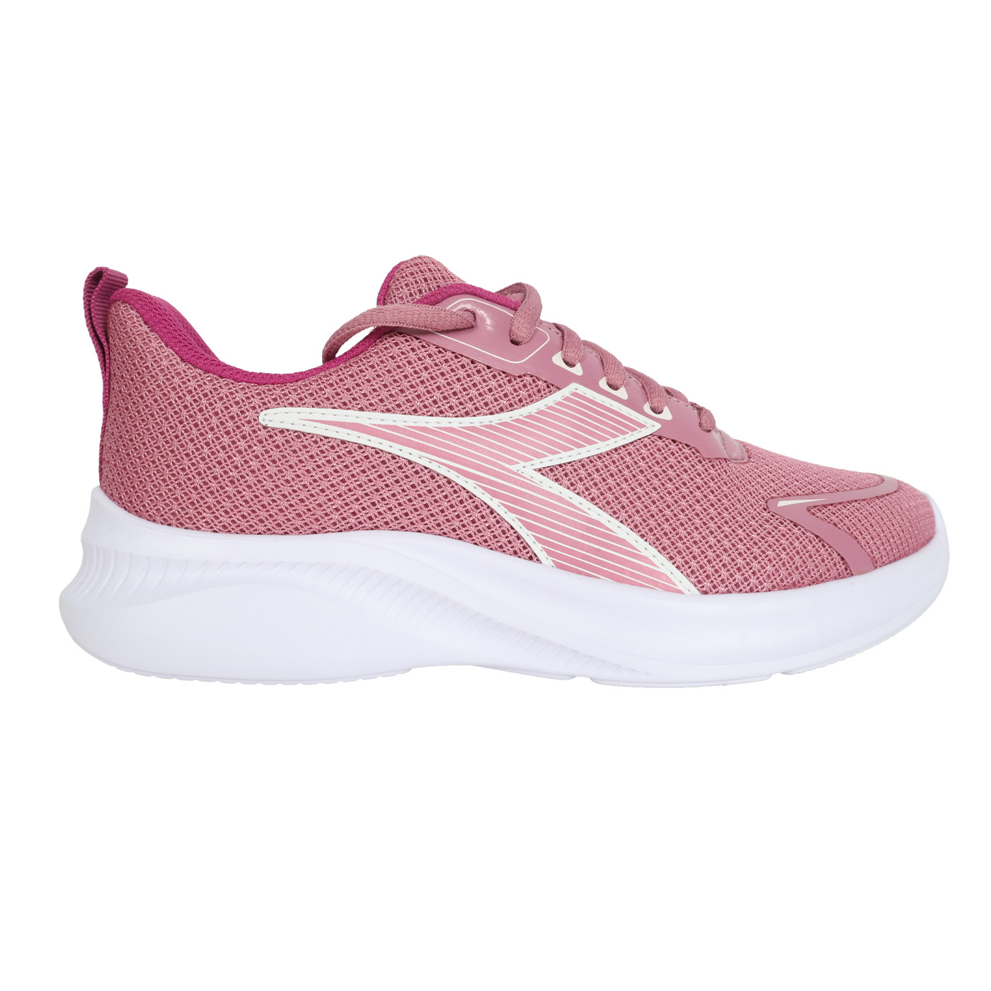 DIADORA 女款T3原廠進口慢跑鞋  DA182706-C0300 - 丁香粉白