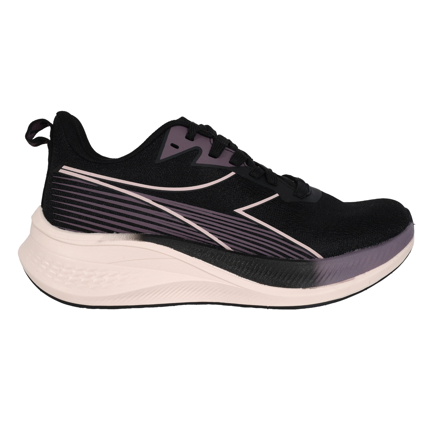 DIADORA 女款回力避震跑鞋-E  DA3613002 - 黑暗紫淺粉