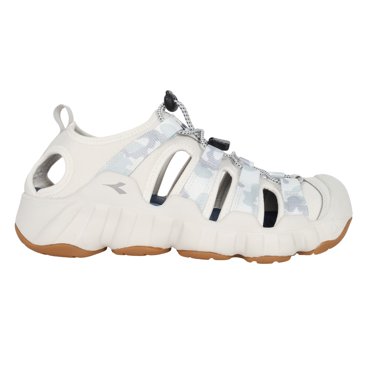 DIADORA 男款山野溪遊護趾涼鞋  DA7617211 - 白迷彩灰
