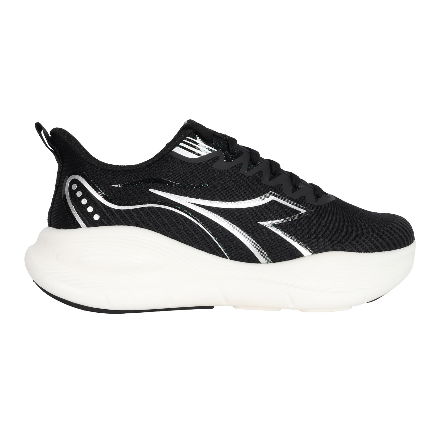 DIADORA 男款動能2輕量跑鞋  DA7617270 - 黑白銀