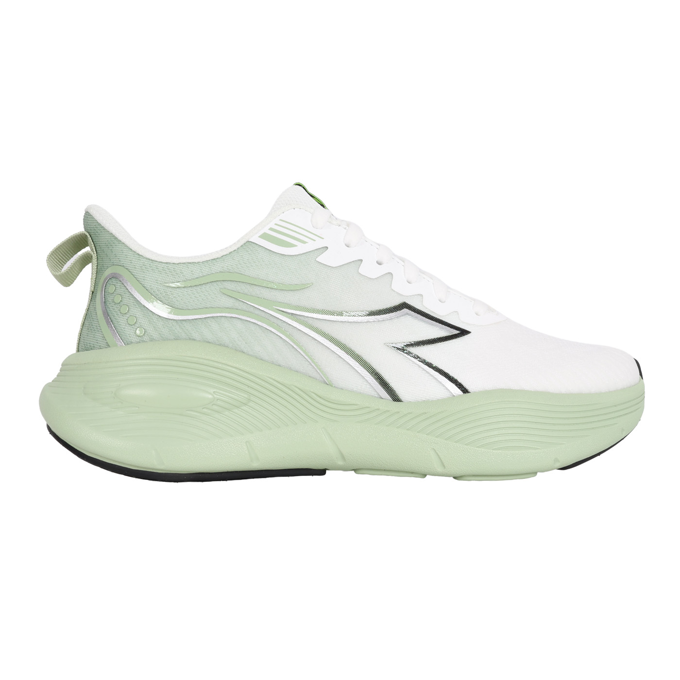 DIADORA 男款動能2輕量跑鞋  DA7617275 - 白淺綠銀