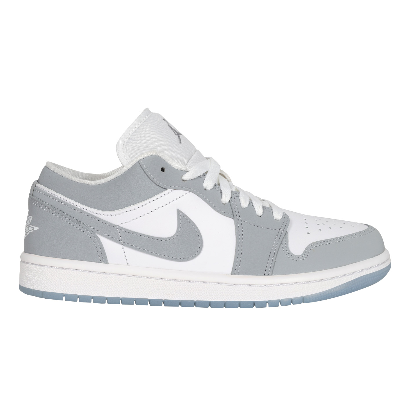 NIKE 男女款運動休閒鞋  @WMNS AIR JORDAN 1 LOW@ DC0774-105 - 白灰