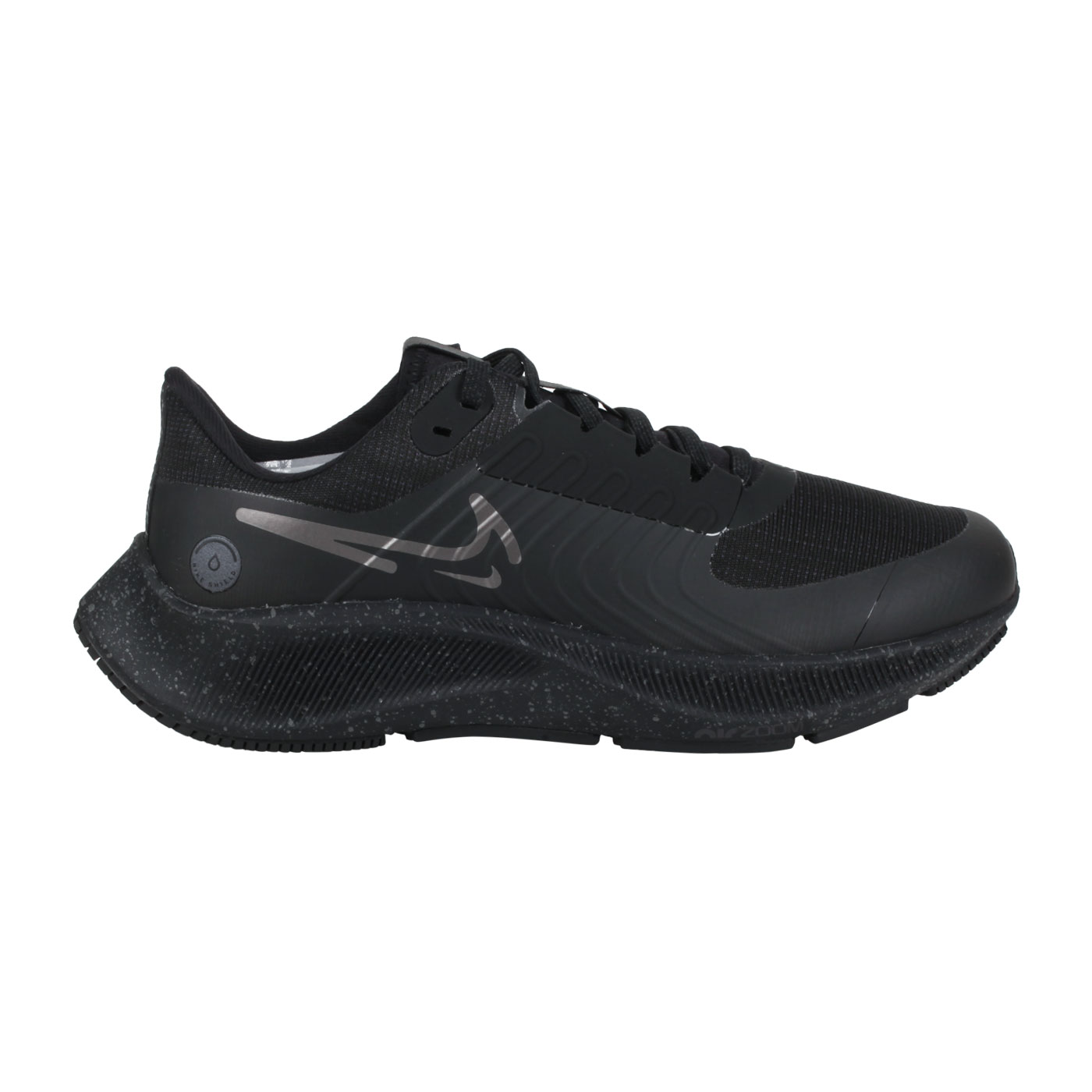 NIKE 女款運動慢跑鞋  @W AIR ZOOM PEGASUS 38 SHIELD@DC4074-002 - 黑銀