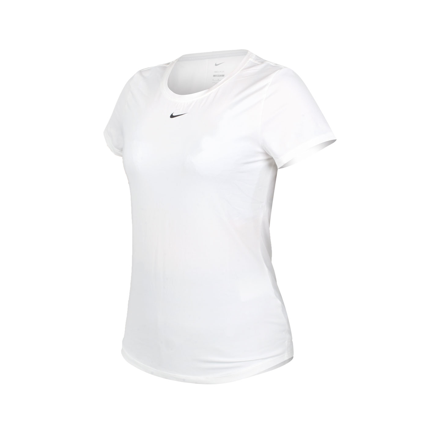 NIKE 女款速乾短袖T恤 DD0627-100 - 白黑